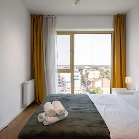 公寓 Blue Lagoon- 1 Bedroom Amazing Balcony 布加勒斯特